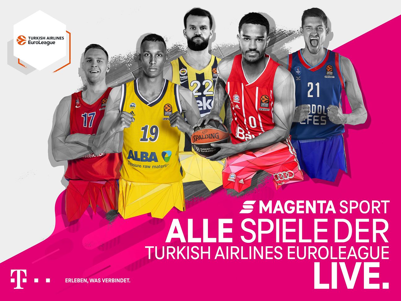 Basketball MagentaSport zeigt alle Spiele der Turkish Airlines Euroleague Deutsche Telekom