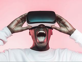 MAnn mit VR-Brille