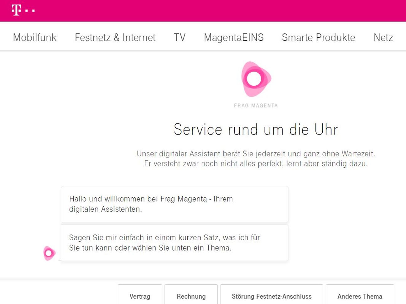 “Frag Magenta” (Ask Magenta)