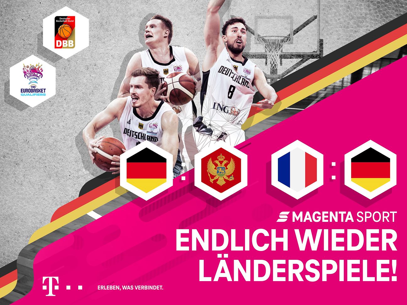 Basketball EM-Qualifikation live und kostenfrei bei MagentaSport Deutsche Telekom