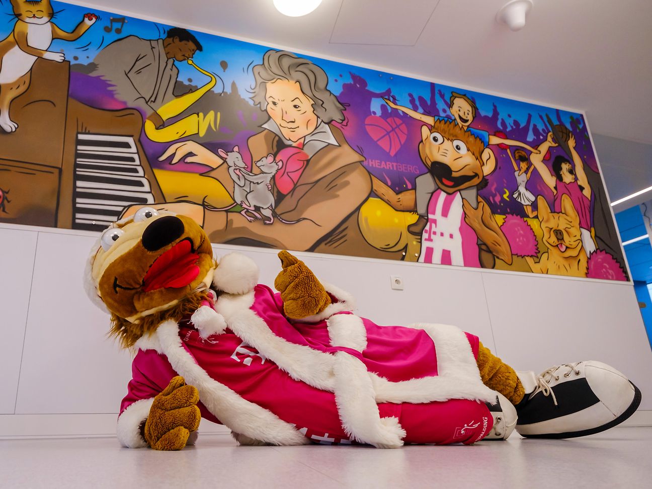 Maskottchen der Telekom Baskets.
