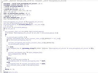 Figure 4 Decompiled CC server URL decryption function of Smokeloader