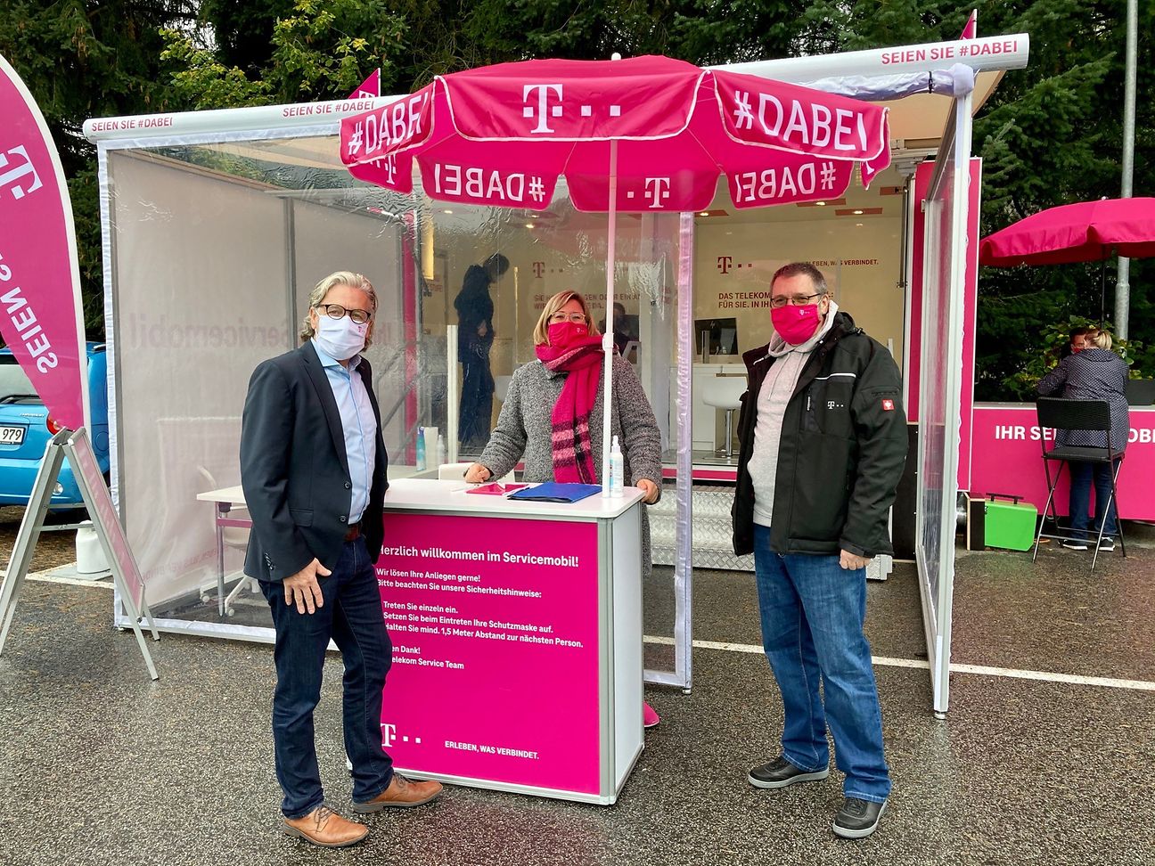 Jürgen Pieper besuchte das Servicemobil beim Einsatz in Nohfelden.