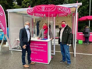 Jürgen Pieper besuchte das Servicemobil beim Einsatz in Nohfelden.