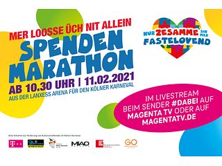 Telekom zeigt den Spendenmarathon.