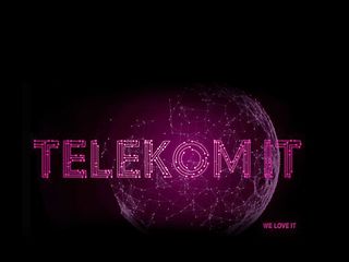 Magenta Globus mit dem Text Telekom-IT