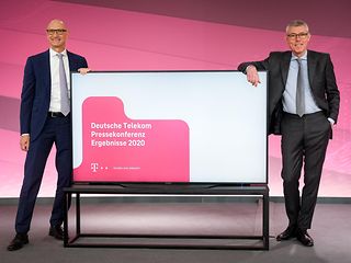 Timotheus Höttges, CEO Deutsche Telekom AG (left) and CFO Christian P. Illek.