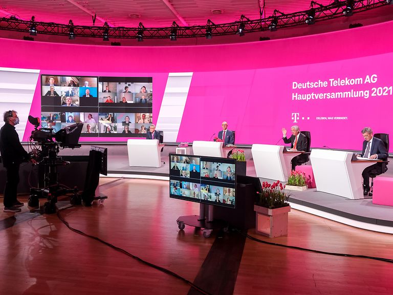 Aufgrund der Corona-Pandemie richtet die Deutsche Telekom ihre Hauptversammlung zum zweiten Mal im virtuellen Format aus. 