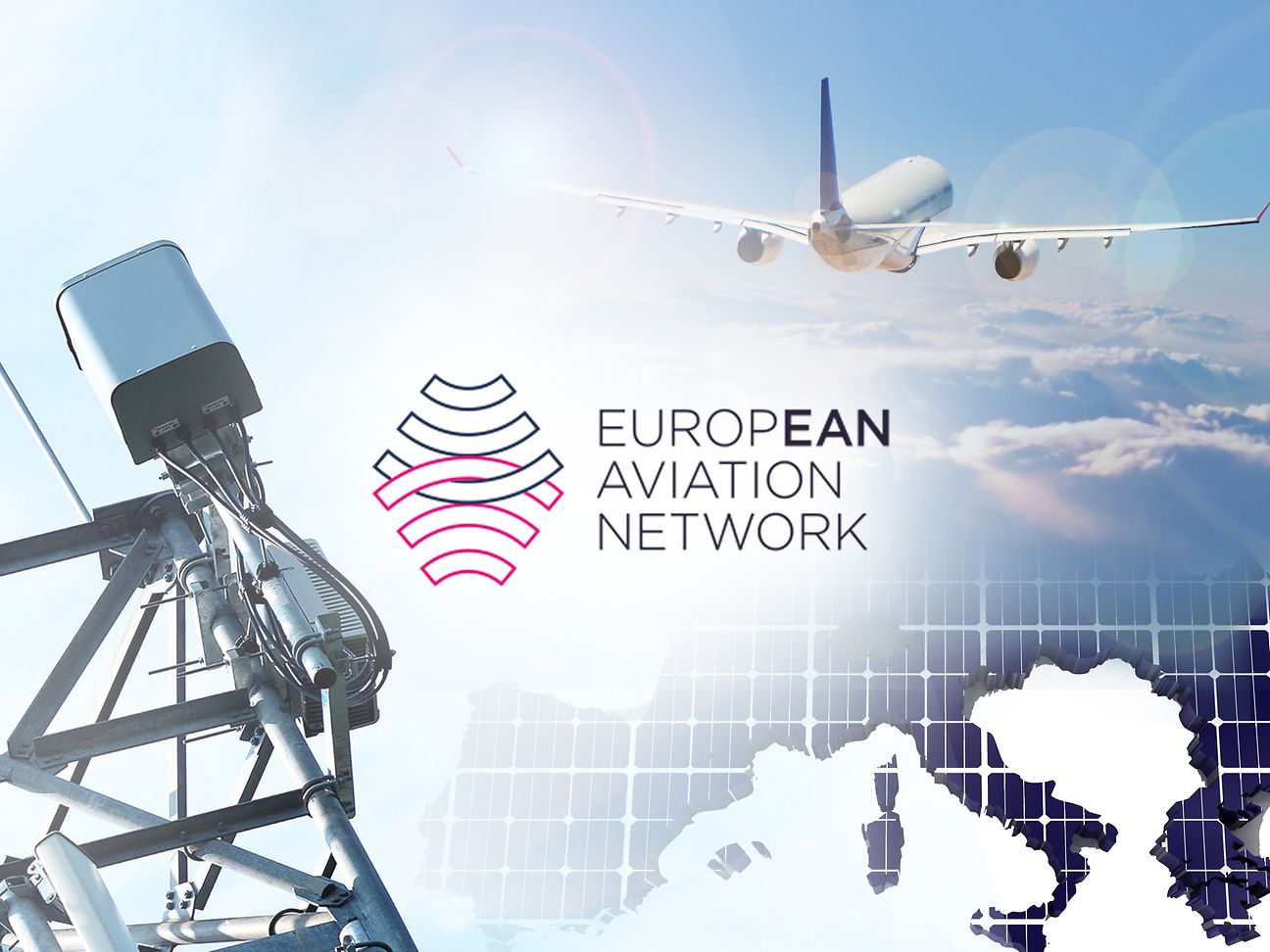 Pictore shows antenna and airplane.