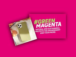 Cell phone case and #greenmagenta