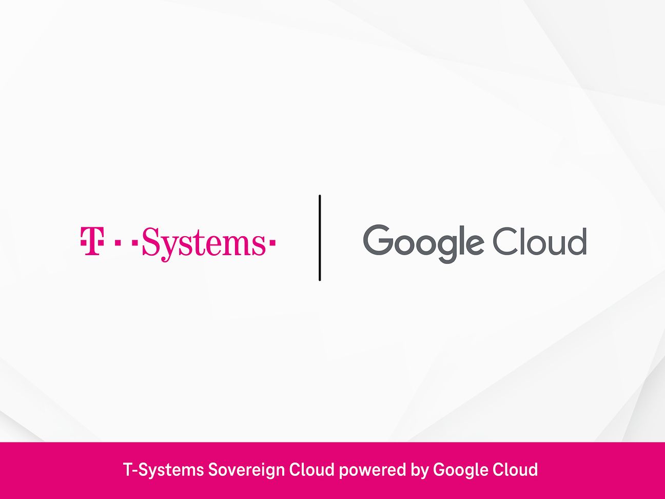 Logos of Google Cloud und T-Systems