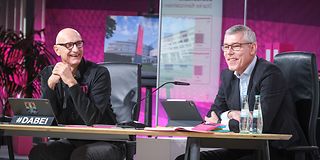 Deutsche Telekom CEO Timotheus Höttges (left) and CFO Christian Illek.