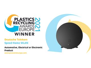 Speed Home WLAN wins "Plastics Recycling Award Europe”