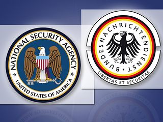 Siegel der NSA und des BND.
