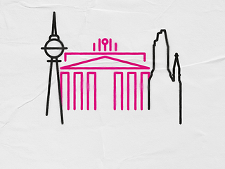 Illustration der Skyline von Berlin