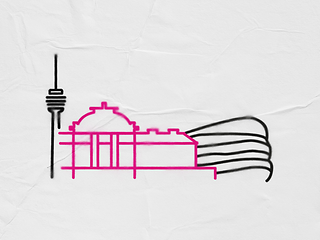 Illustration of the Stuttgart skyline, where there are lots of job offers.