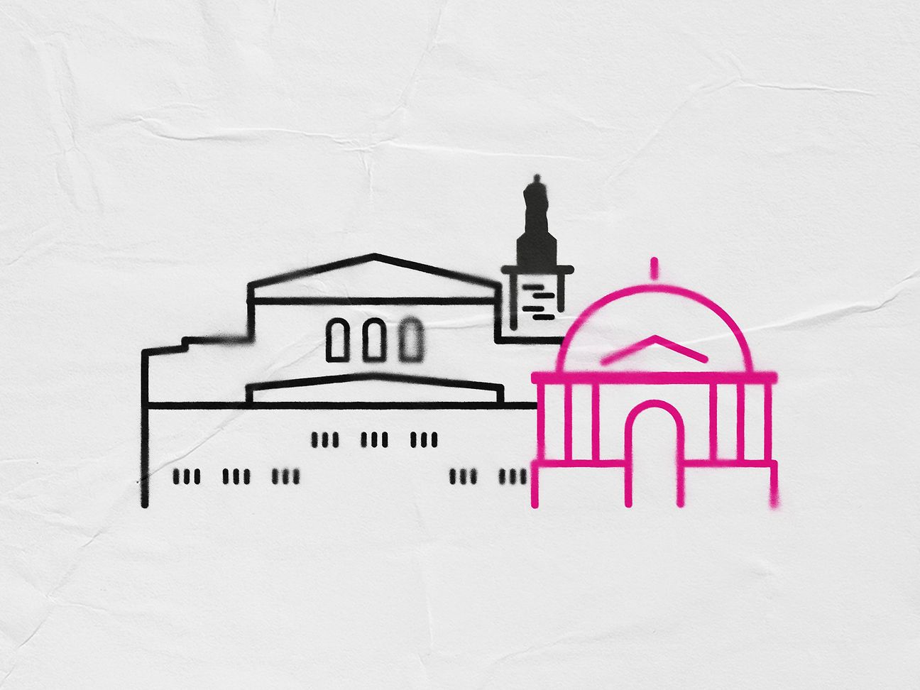 Illustration of the Darmstadt skyline, where there are lots of job offers.