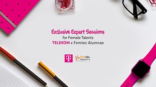 The cover of our Upskilling program presents the exclusive expert sessions with the Femtec Alumnae Network