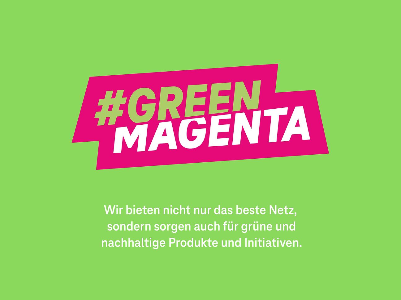 Telekom bietet in Kooperation mit Partnern ihren Geschäftskund*innen nachhaltige Lösungen an.