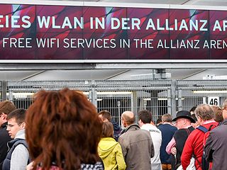Eingangsbereich der Allianz Arena.