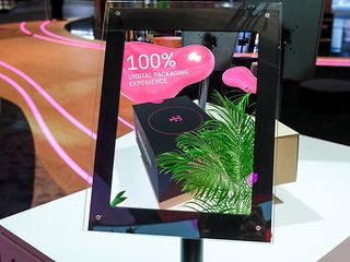 Das Exponat: Telekom Verpackungen nachhaltig erleben 