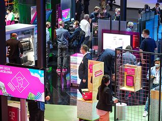 Telekom-Stand im Überblick.