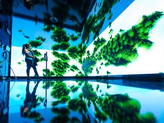 Kunst gegen Hass am Exponat Unhate.