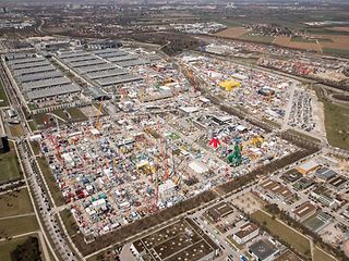 Luftaufnahme der Bauma.