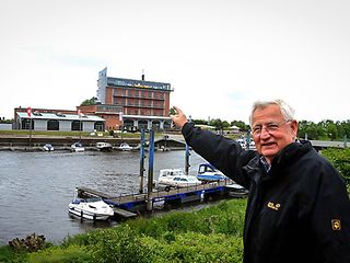 Die Sendeanlage im Dömitzer Hafen.