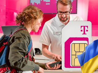 Free SIM cards are now also available in Deutsche Telekom shops for refugees from Ukraine.