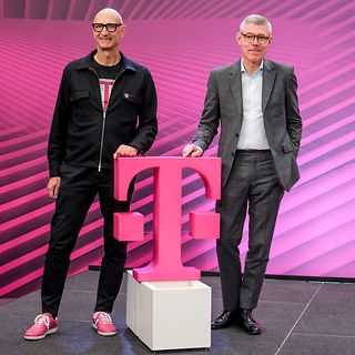 Deutsche Telekom CEO Tim Höttges (left) and CFO Christian Illek.
