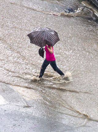 heavy rain