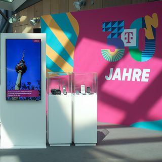 Exhibition 30 years Deutsche Telekom AG.