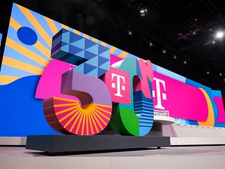 A large, colorful “30”, set up on a stage