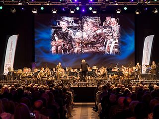 57th major concert of the German Armed Forces 2019 in the Telekom Forum.